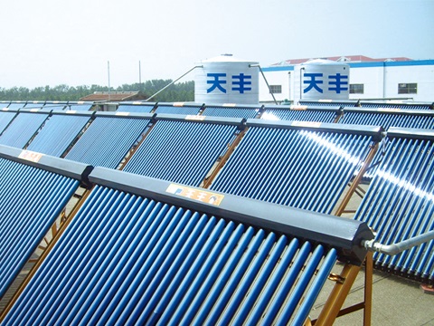 集中集熱，分戶供熱商用系統